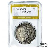 1878 7/8TF Morgan Silver Dollar PGA VF35