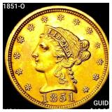1851-O $2.50 Gold Quarter Eagle UNCIRCULATED