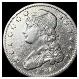 1834 Silver Capped Bust Quarter ABOUT  UNCIRCULAT