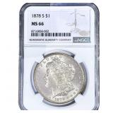 1878-S Morgan Silver Dollar NGC MS66