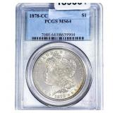 1878-CC Morgan Silver Dollar PCGS MS64