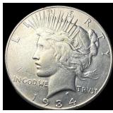 1934-S Peace Silver Dollar CLOSELY UNCIRCULATED