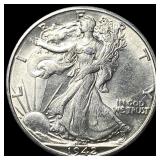 1942-D Silver Walking Liberty Half Dollar CHOICE