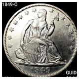 1849-O Seated Liberty Half Dollar UNCIRCULATED