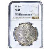 1904-O Morgan Silver Dollar NGC MS65