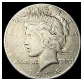 1934-S Peace Silver Dollar CLOSELY UNCIRCULATED