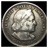 1893 Silver Columbian Half Dollar NEARLY UNCIRCULA