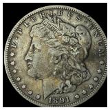 1891-CC Silver Morgan Dollar NEARLY UNCIRCULATED