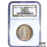 1946-D Booker T Half Dollar NGC MS66