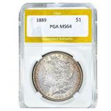 1889 Morgan Silver Dollar PGA MS64