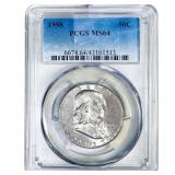 1958 Franklin Half Dollar NGC MS64