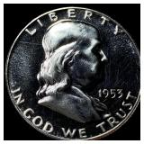 1953 Silver Franklin Half Dollar GEM PROOF GEM PR