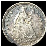 1854 Silver Half Dime CLOSELY UNCIRCULATED CLOSEL