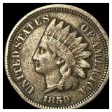 1859 Indian Head Cent ABOUT UNCIRCULATED