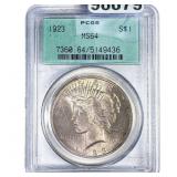 1923 Silver Peace Dollar PCGS MS64