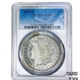 1887-O Morgan Silver Dollar PCGS AU58