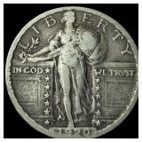 1920-S Silver Standing Liberty Quarter LIGHTLY CIR