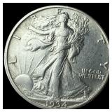 1934 Silver Half Dollar Walking Liberty UNCIRCULAT