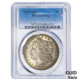 1878 7TF Morgan Silver Dollar PCGS MS62