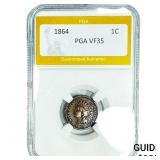 1864 Indian Head Cent PGA VF35
