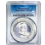 1955 Franklin Half Dollar PCGS MS65 "Bugs Bunny"