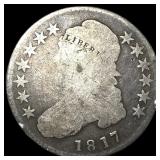 1817 Capped Bust Half Dollar NICELY CIRCULATED N