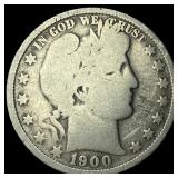 1900-O Silver Barber Half Dollar NICELY CIRCULATED