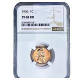 1956 Wheat Cent NGC PF68 RD