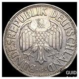 1954G Germany Copper Nickel 1 Deutsche Mark