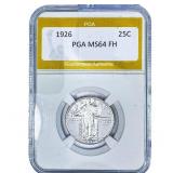 1926 Standing Liberty Quarter PGA MS64 FH