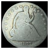 1877 Seated Liberty Half Dollar NICELY CIRCULATED