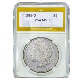 1889-O Morgan Silver Dollar PGA MS63