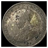 1927 Ceylon Silver 10 Cents