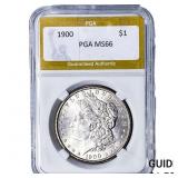 1900 Morgan Silver Dollar PGA MS66