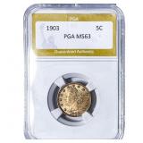 1903 Liberty Victory Nickel PGA MS63