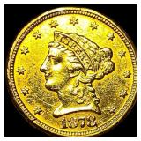 1878 Liberty Head Gold Quarter Eagle $2.50 HIGH
