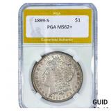 1899-S Morgan Silver Dollar PGA MS62+