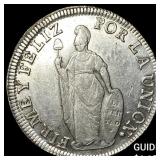 1832 Peru Silver 8 Real