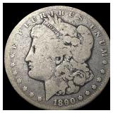 1890-CC Silver Morgan Dollar LIGHTLY CIRCULATED