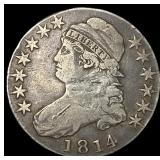 1814 Capped Bust Half Dollar LIGHTLY CIRCULATED