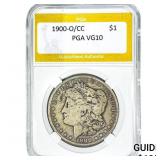 1900-O/CC Morgan Silver Dollar PGA VG10