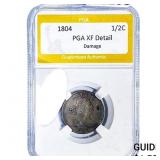1804 Draped Bust Half Cent PGA XF Detail Damage