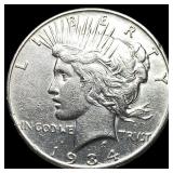 1934-S Silver Peace Dollar CLOSELY  UNCIRCULATED