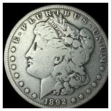 1892 Silver Morgan Dollar LIGHTLY CIRCULATED