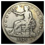 1876 Silver Trade Dollar LIGHTLY CIRCULATED