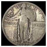 1927-S Silver Standing Liberty Quarter NICELY  CI