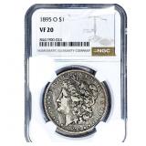 1895-O Morgan Silver Dollar NGC VF20