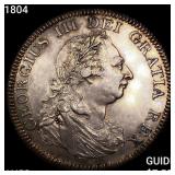 1804 Ireland 6 Shilling Silver Token Coinage CHOIC