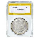 1885-O Morgan Silver Dollar PGA MS67+