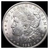 1921 Silver Morgan Dollar CHOICE BU CHOICE BU